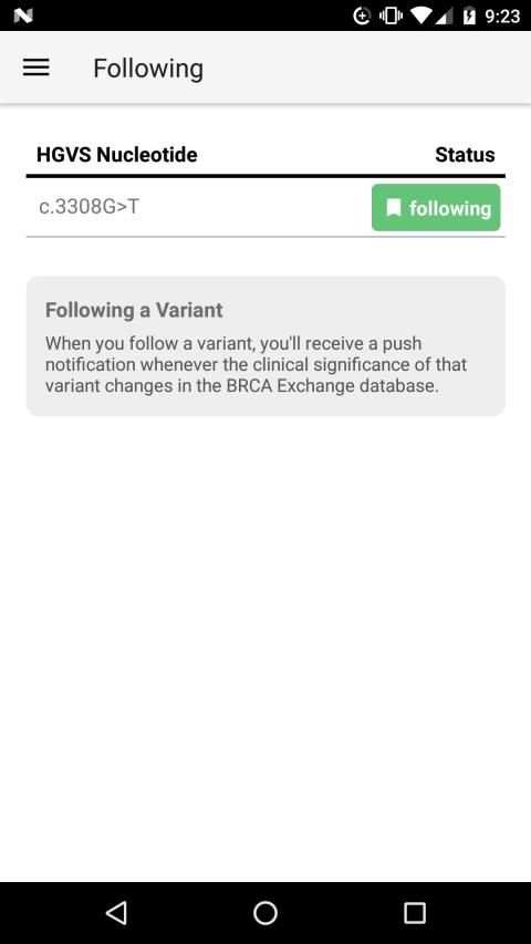BRCA Exchange स्क्रीनशॉट 3