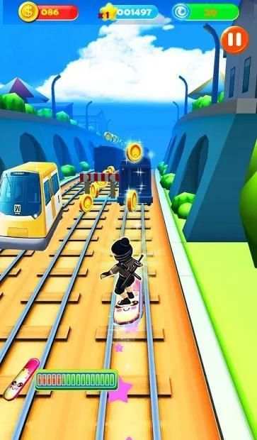 Ninja Subway Surf: Rush Run In City Rail screenshot 4