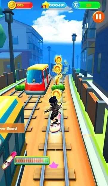 Ninja Subway Surf: Rush Run In City Rail screenshot 2