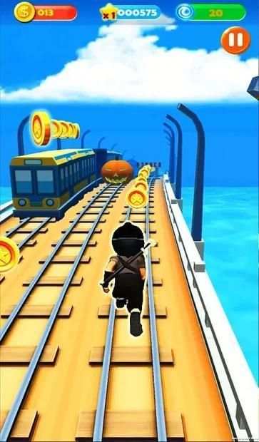 Ninja Subway Surf: Rush Run In City Rail screenshot 1