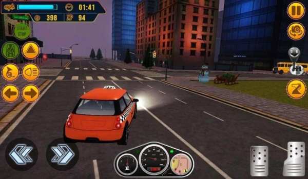 Christmas Taxi Driving Simulator screenshot 2