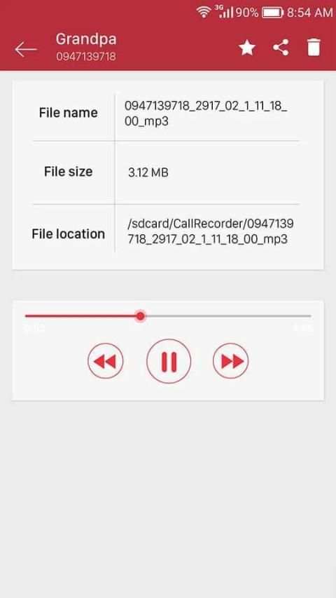 HD call recording app - automatic call recorder screenshot 2