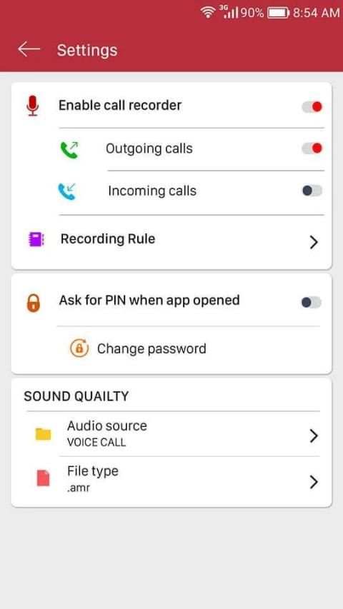 HD call recording app - automatic call recorder screenshot 1