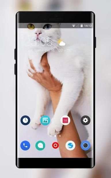 Tema kucing untuk peluncur Sony Xperia L3 screenshot 4