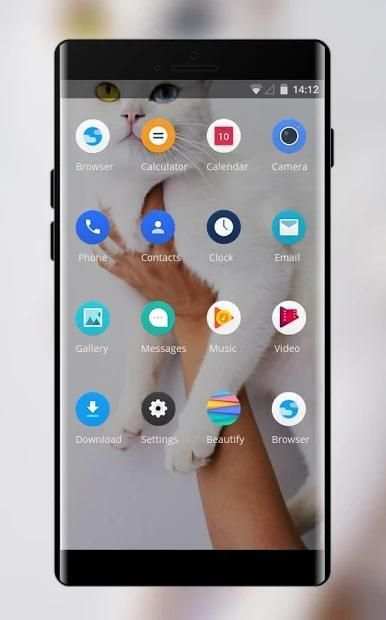 Tema kucing untuk peluncur Sony Xperia L3 screenshot 3