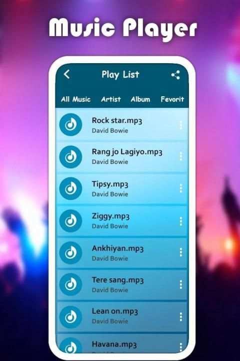 Music Player 5 تصوير الشاشة