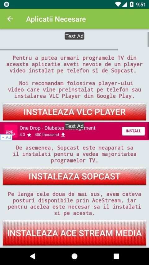 TV Romania Online Sopcast, Acestream, HTTP Streams screenshot 12