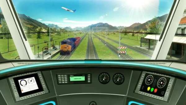 Real Train Driving Simulator-Train Games screenshot 1