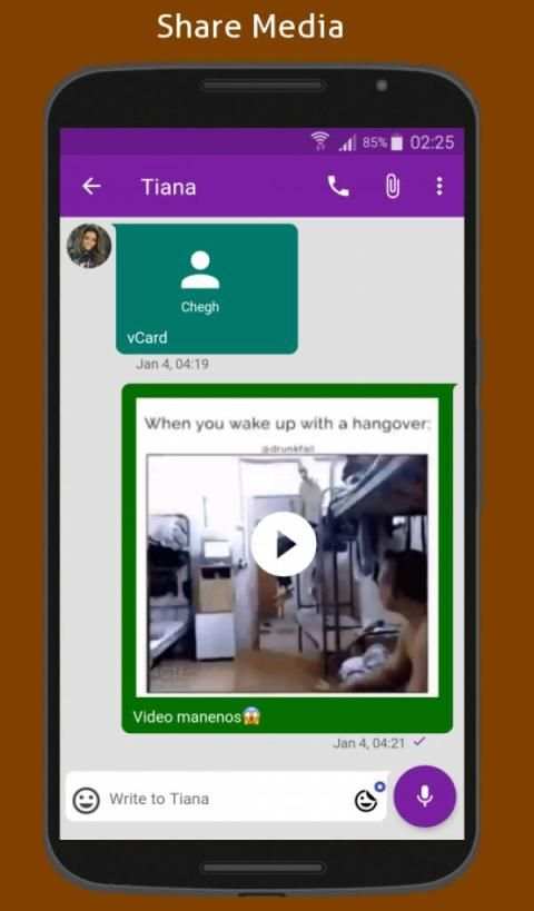 Yippeee Messenger SMS & MMS screenshot 1
