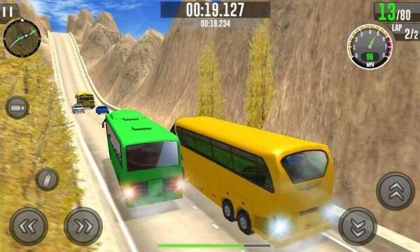 Telolet Bus Simulator - Hill Climb Bus Racing 3D स्क्रीनशॉट 3
