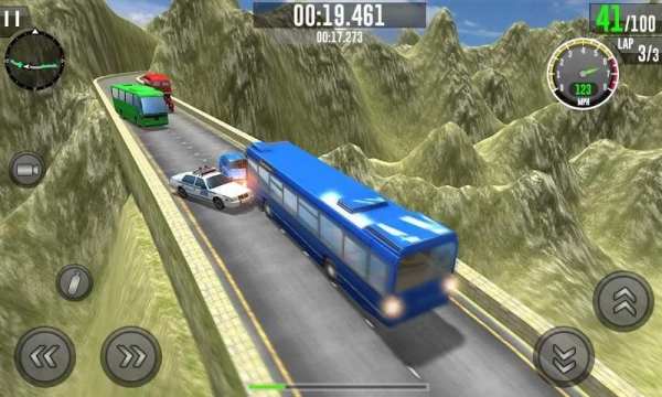 Telolet Bus Simulator - Hill Climb Bus Racing 3D स्क्रीनशॉट 1