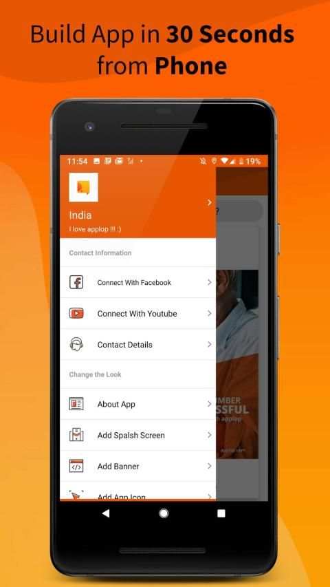 Applop - Create an awesome mobile app from phone screenshot 8