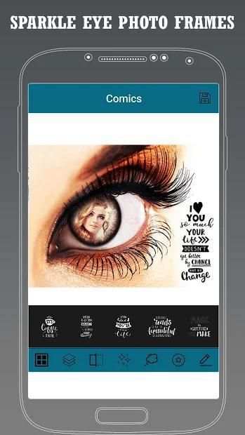 Sparkle Eye Photo Frames screenshot 2