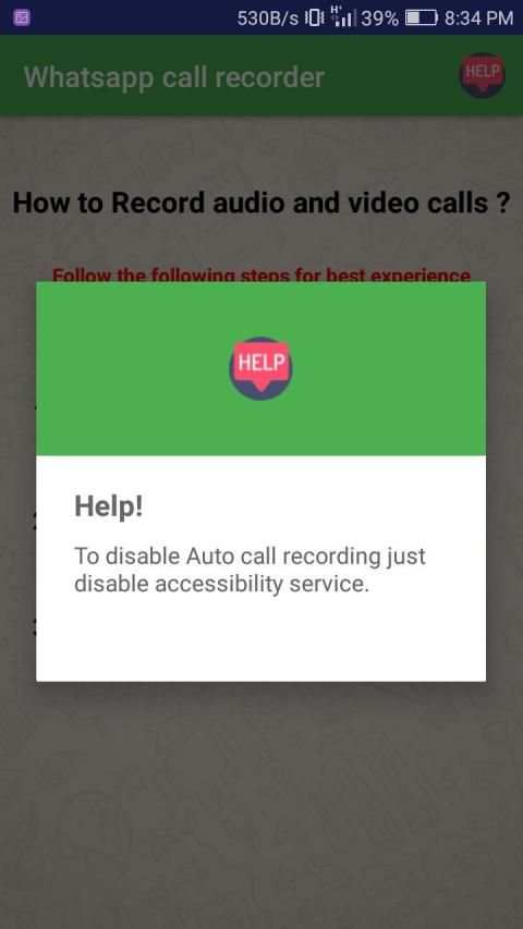 Whatsapp Call Recorder screenshot 3
