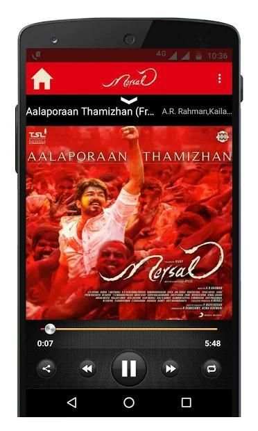 Mersal Tamil Movie Songs स्क्रीनशॉट 2