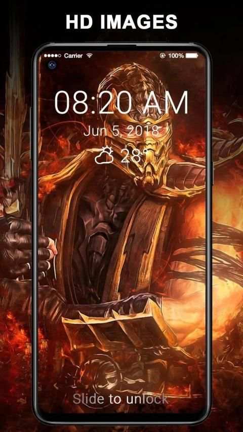 Scorpion Mortal Combat Wallpapers Lock Screen 5 تصوير الشاشة