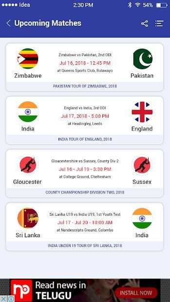 Cricket live maza screenshot 2