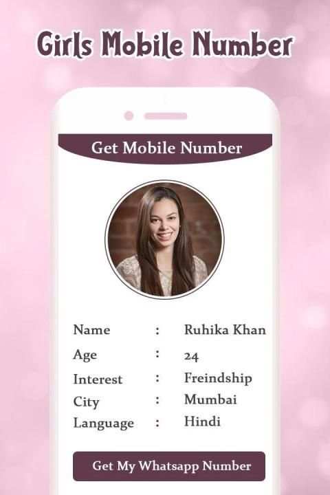Girls Mobile Number screenshot 3