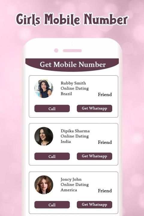 Girls Mobile Number screenshot 4