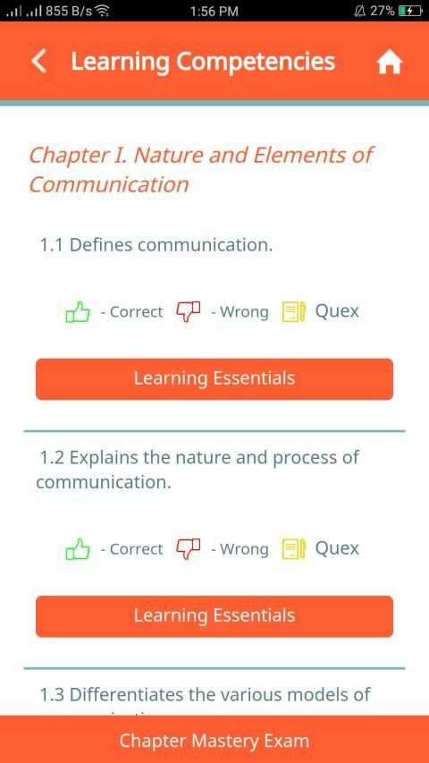 Oral Communication - QuexBook screenshot 24