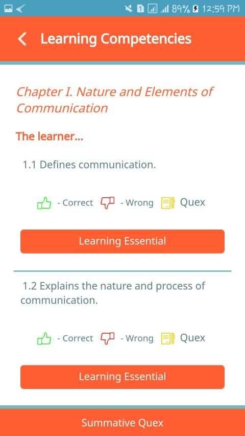 Oral Communication - QuexBook screenshot 10
