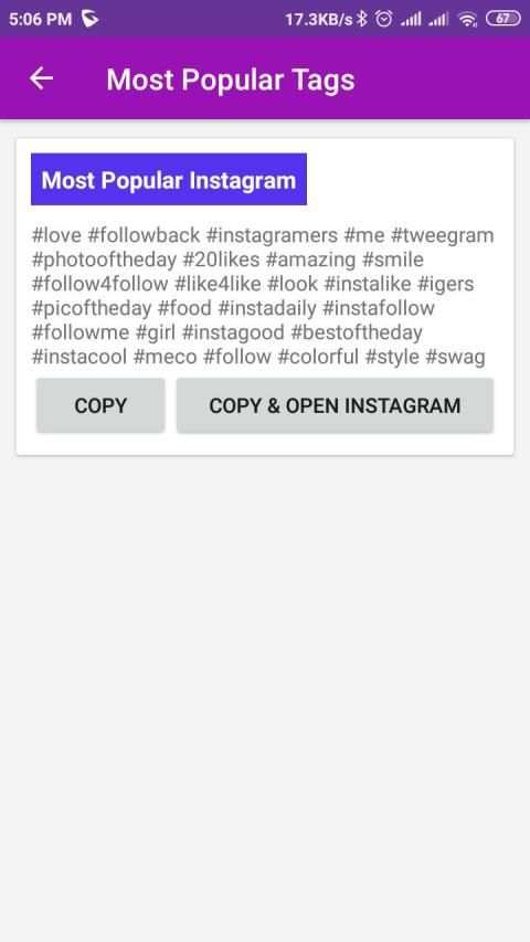 Instag - Instagram Hashtags Finder screenshot 2