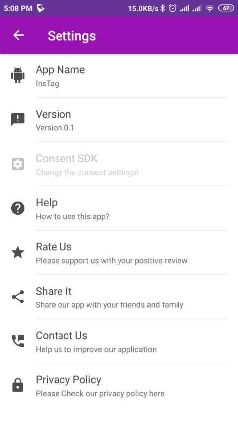 Instag - Instagram Hashtags Finder screenshot 1