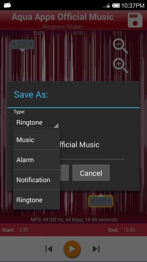 Ringtone Maker and Mp3 Cutter स्क्रीनशॉट 2