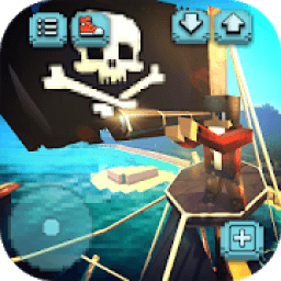 Pirate Ship Craft: Sea Battles Games icon