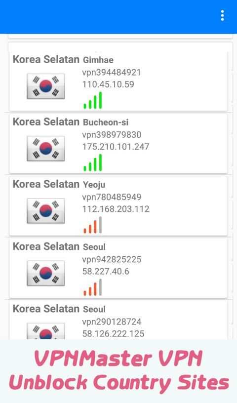 VPNMaster VPN स्क्रीनशॉट 4