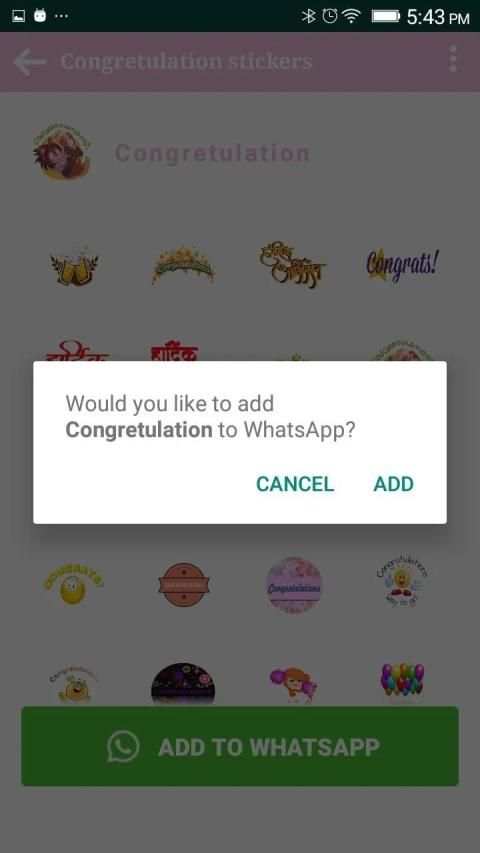 Congratulation Stickers For Whatsapp App 2019 screenshot 3