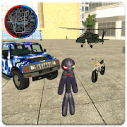 Stickman Rope Hero Vegas Mafia Crime Simulator आइकन