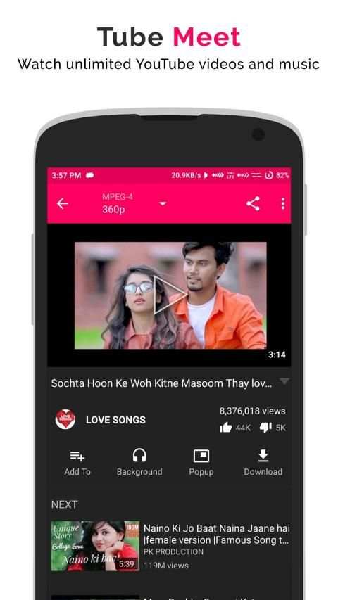 Tubemeet App screenshot 1