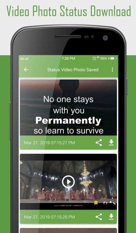Photo Video Status Download - Status Download स्क्रीनशॉट 4