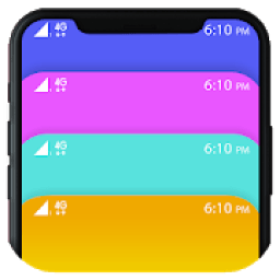 ikon Status Bar &amp; Notch : Custom Colors