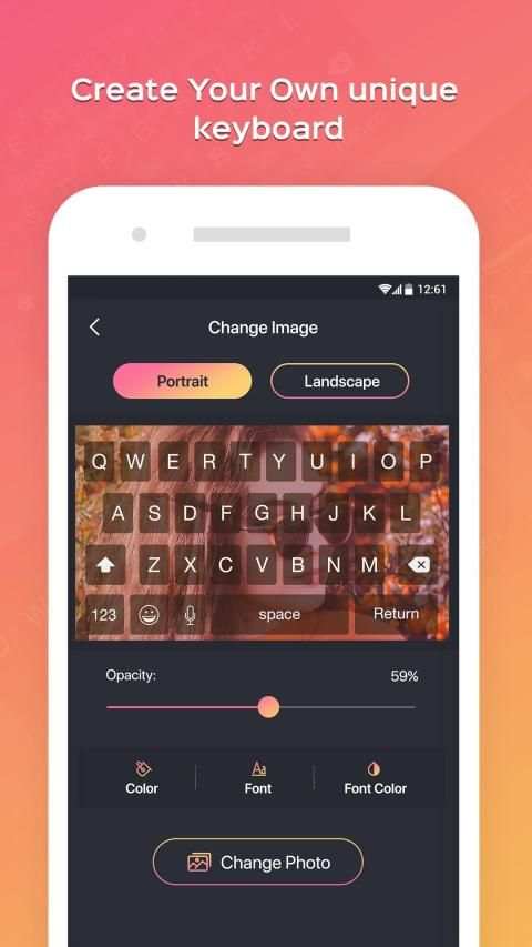 Photo Keyboard - Theme & Fonts स्क्रीनशॉट 4