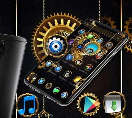 Golden Machine Launcher Theme screenshot 1