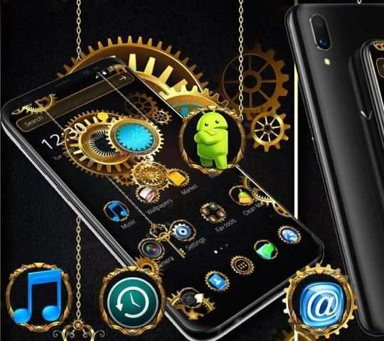 Golden Machine Launcher Theme screenshot 4