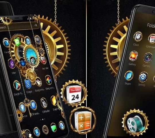Golden Machine Launcher Theme screenshot 3