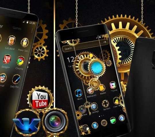 Golden Machine Launcher Theme screenshot 2