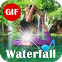 Relax Music Waterfall Gif Animation