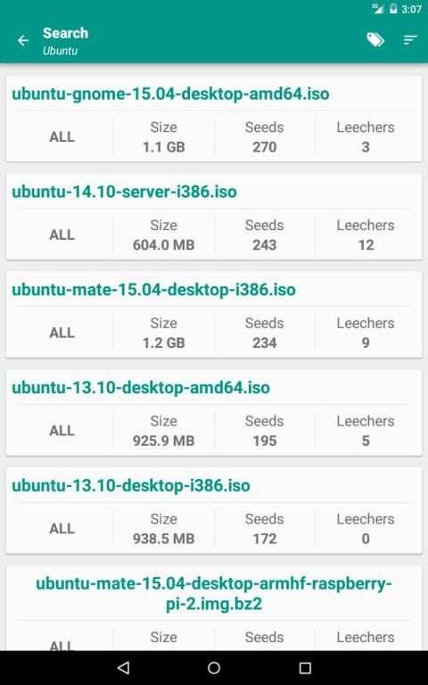 Torrent Search Engine स्क्रीनशॉट 6