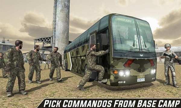US Army Bus Driver Soldier Transporter 2019 screenshot 4