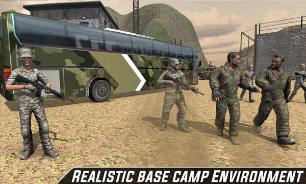 US Army Bus Driver Soldier Transporter 2019 screenshot 1