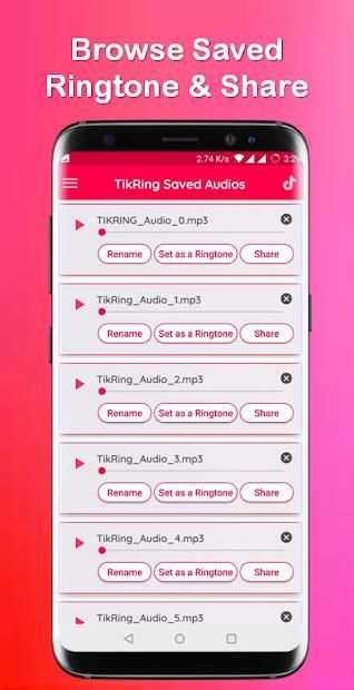 Tikring - Ringtone Downloader For TikTok स्क्रीनशॉट 2
