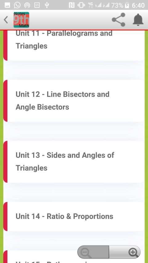 Math 9th Notes MCQs, solved exercises स्क्रीनशॉट 4
