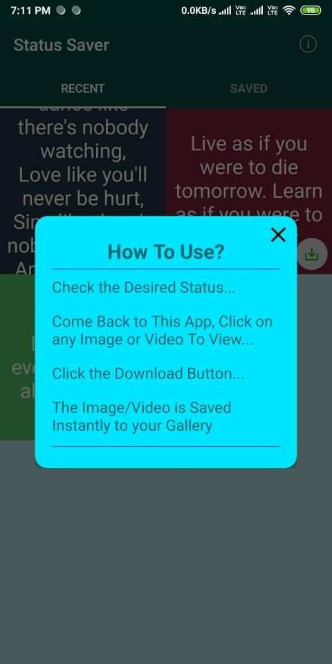 Status Saver - Save Statuses Instantly स्क्रीनशॉट 7