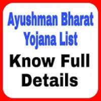 Ayushman bharat yojana list- full information