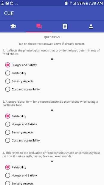 Culinary Understanding E-Assessment screenshot 4