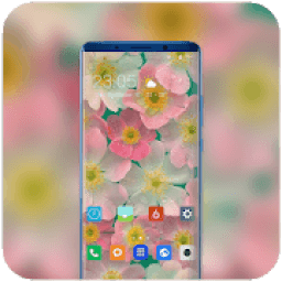 Theme for Xiaomi Poco F2 flowers water wallpaper icon